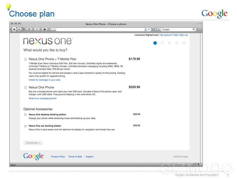 Illustration for article titled Leaked Nexus One Documents: $530 Unlocked, $180 With T-Mobile